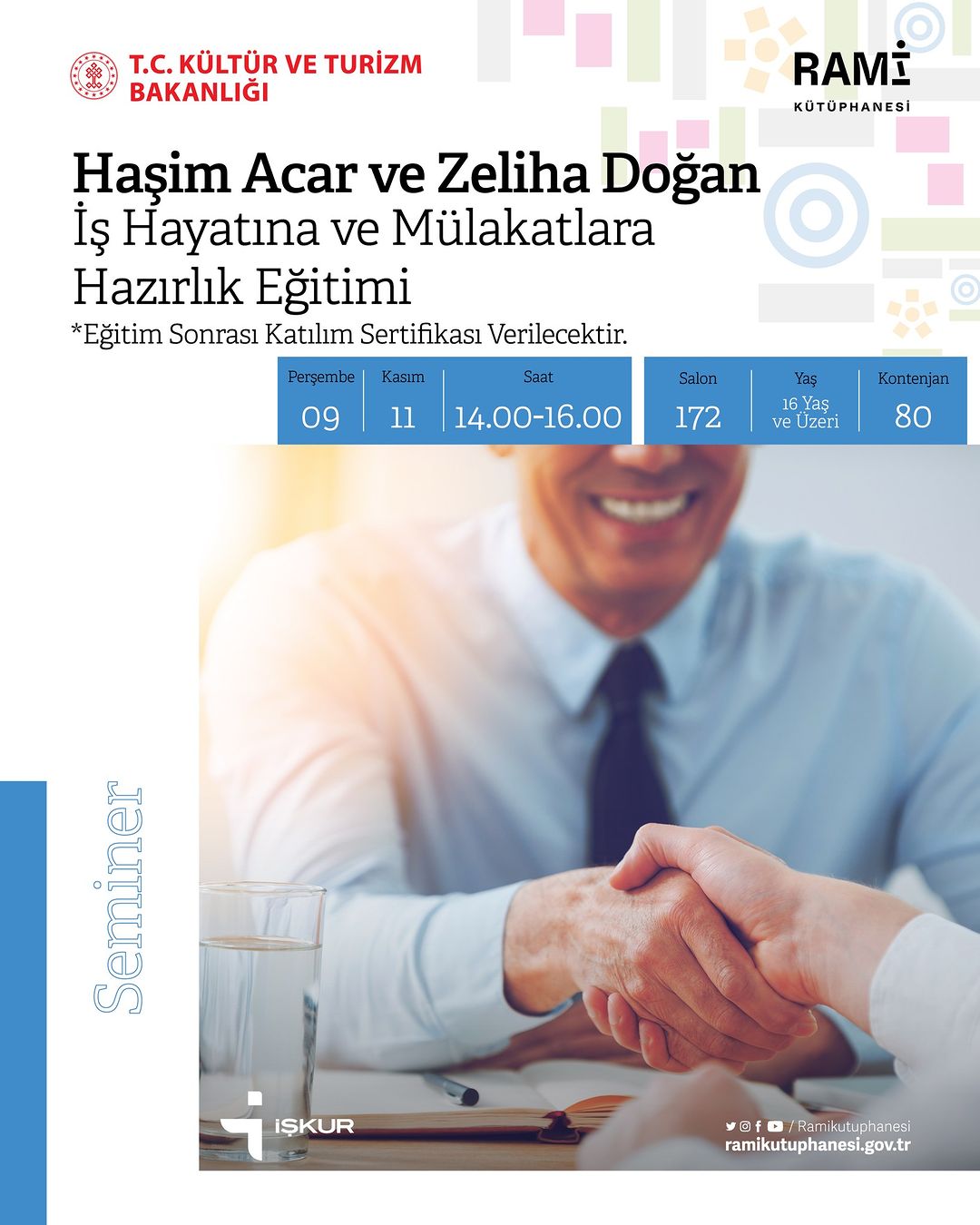 RAMİ KÜTÜPHANESİ -  Haşim Acar ve Zeliha Doğan İş Hayatına Hazırlık Eğitimi 
